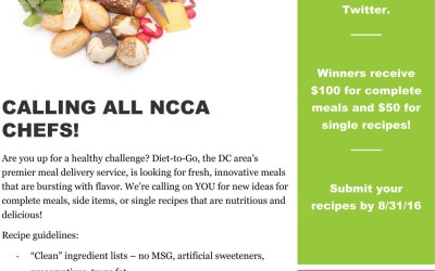 Call All NCCA Chefs! Diet-To-Go Recipe Contest