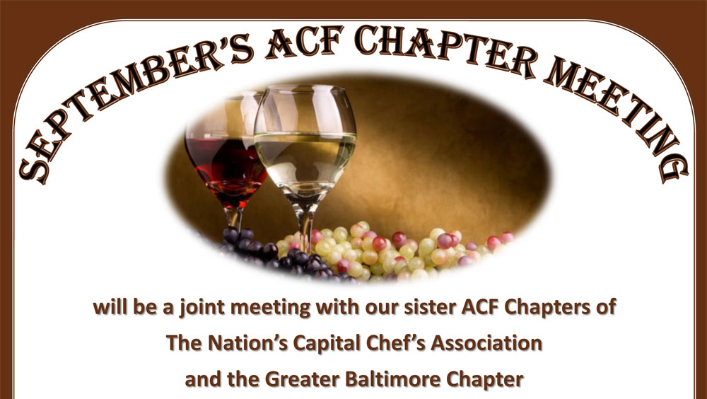 September ACF Chef’s Monthly Meeting