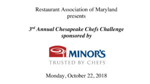 3rd Annual Chesapeake Chefs Challenge @ Hotel Culinary Arts & Tourism Institute | Glen Burnie | Maryland | United States
