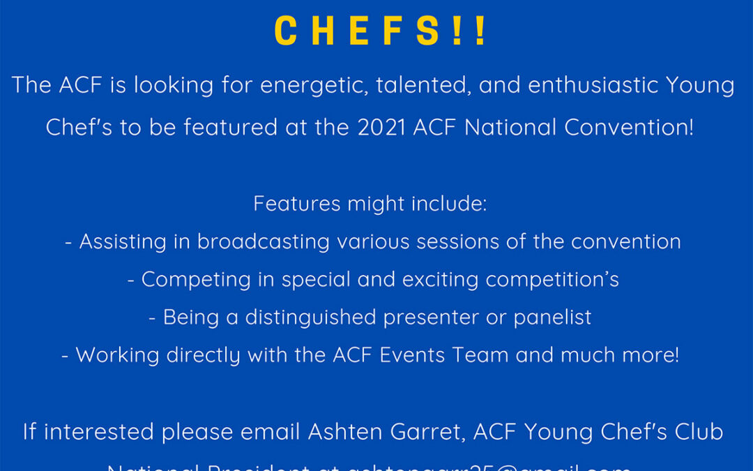 Ignite Your Passion – Calling Young Chefs!
