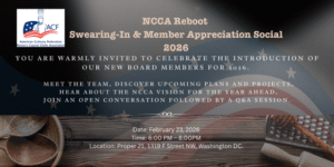 NCCA Reboot Swearing-In & Member Appreciation Social 2026 @ Proper 21
